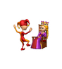 Jester & Queen Sticker