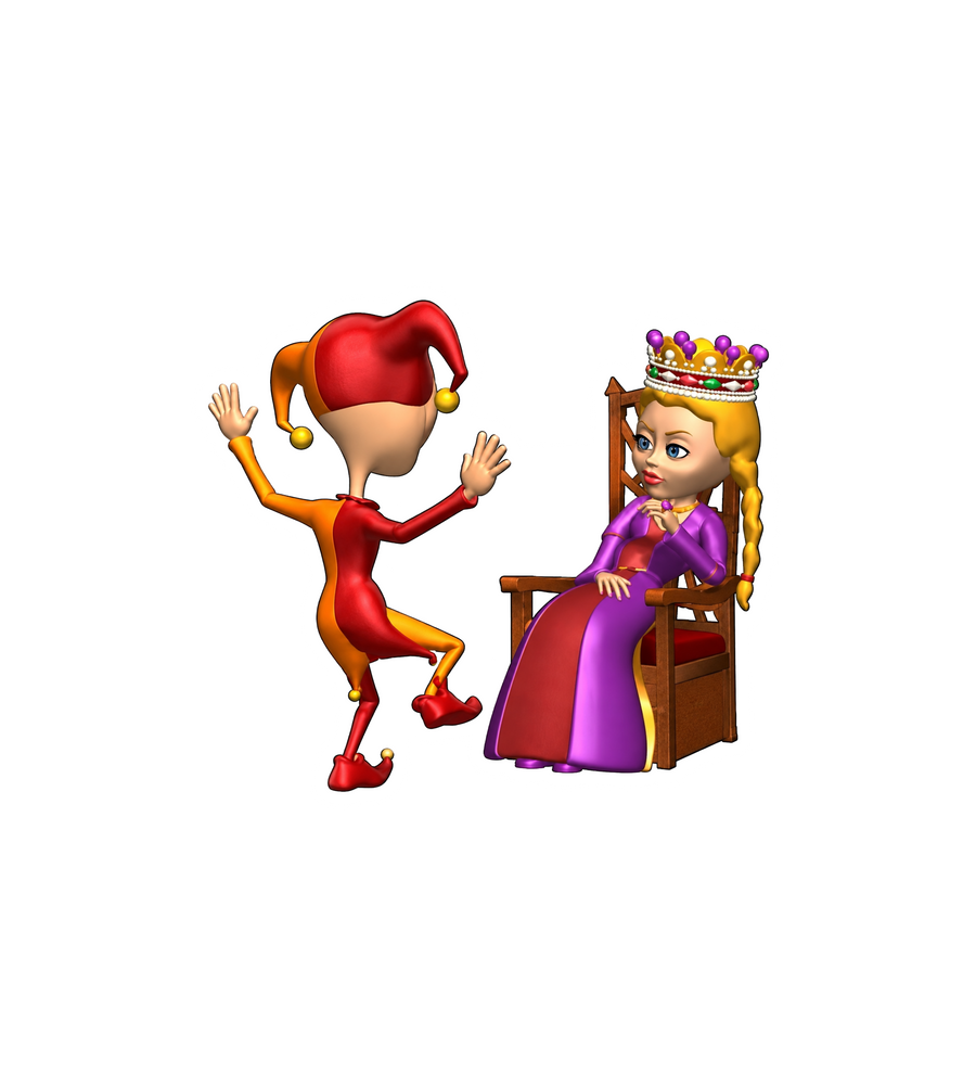 Jester & Queen Sticker