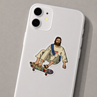 Jesus Skateboarding Sticker