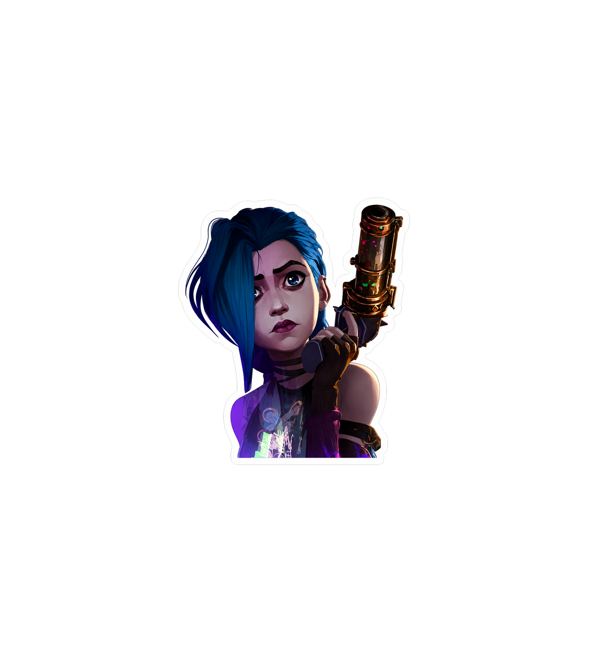 Jinx Gun Sticker – Arcane