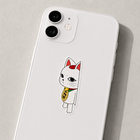 Judging Lucky Cat Sticker