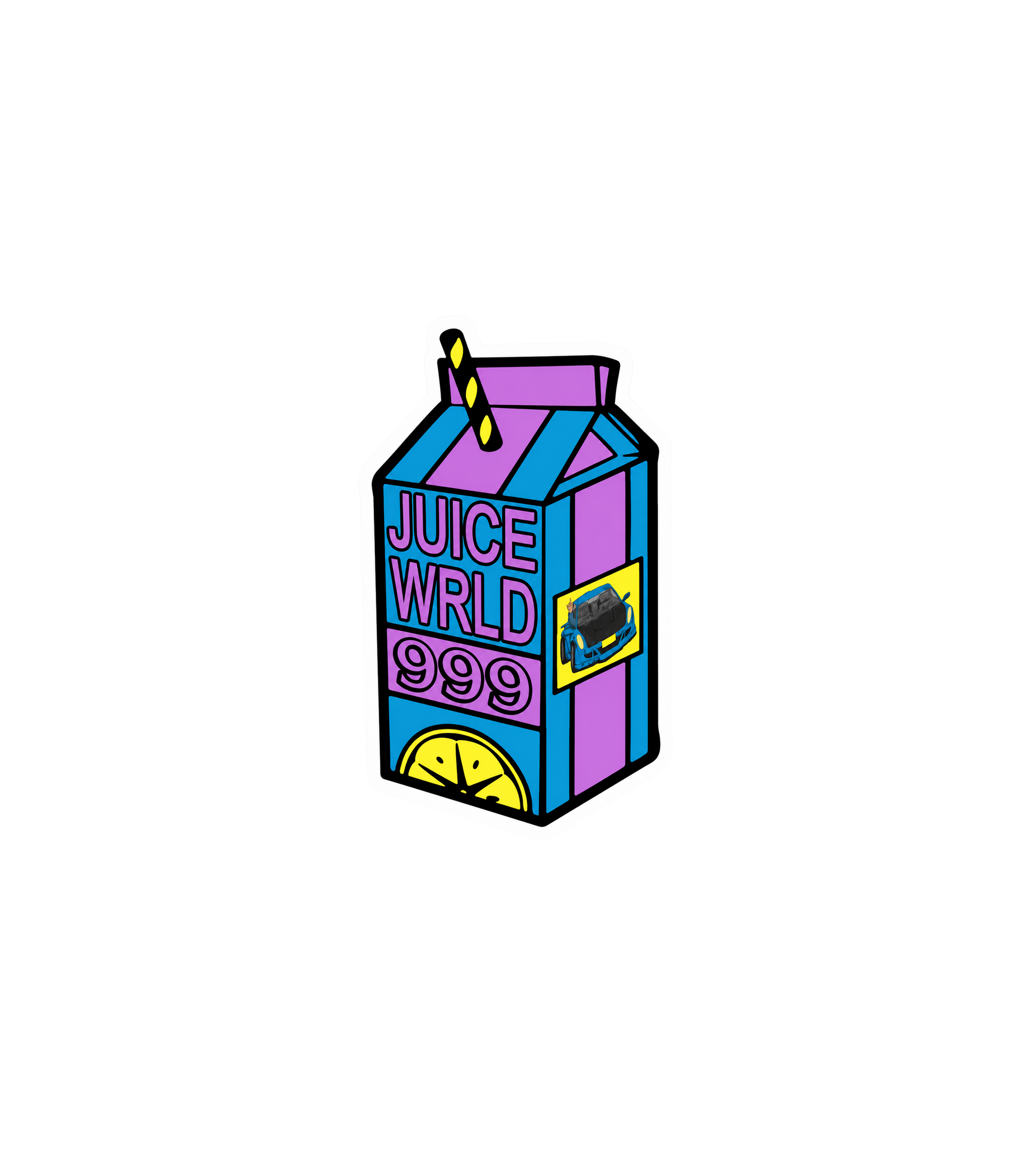 999 Juice Carton Sticker