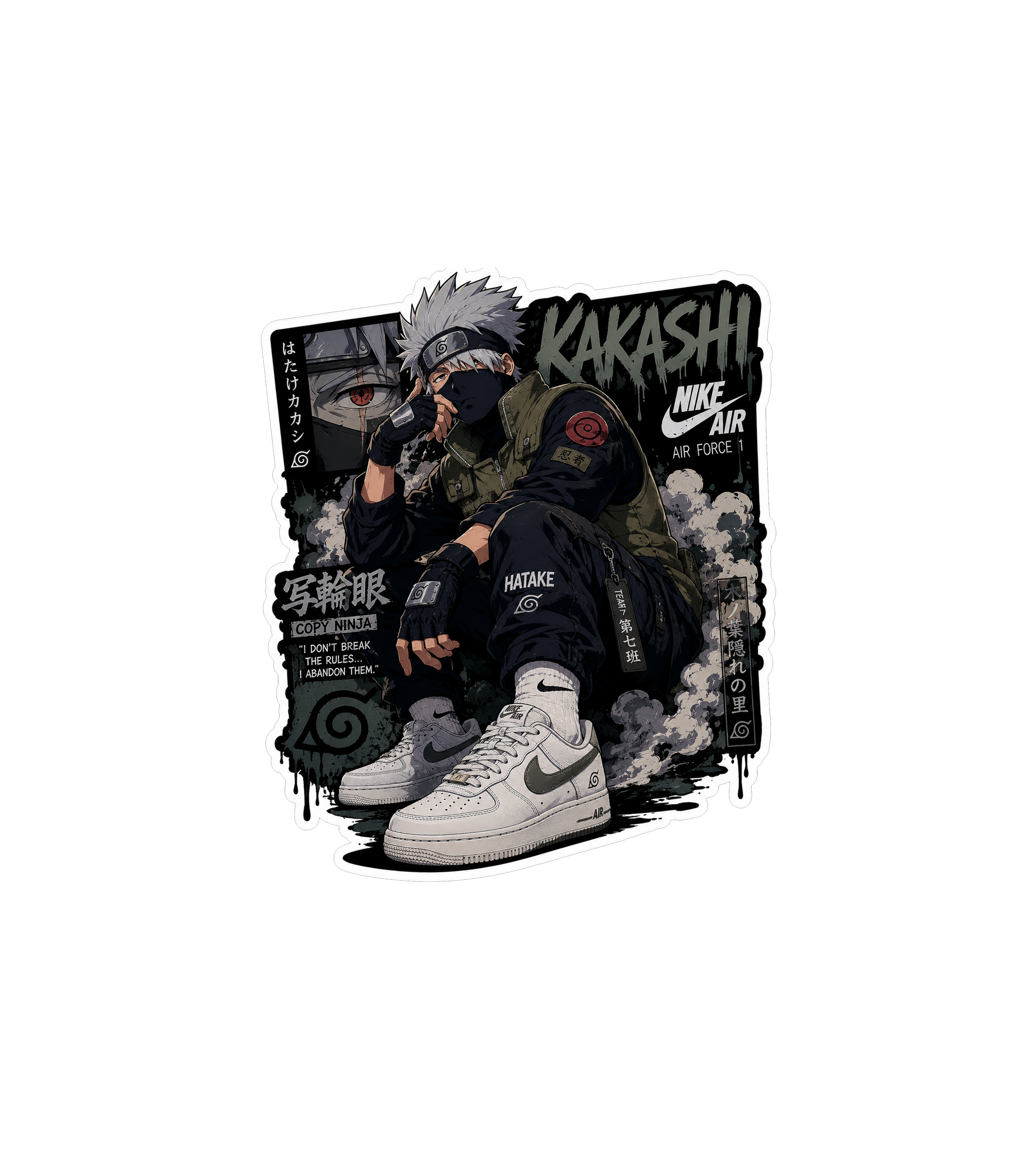 Kakashi Sneakerhead Sticker