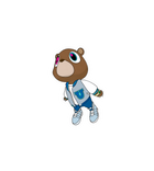 Graduation Bear Mascot Sticker