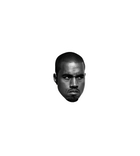 Kanye West Monochrome Face Sticker