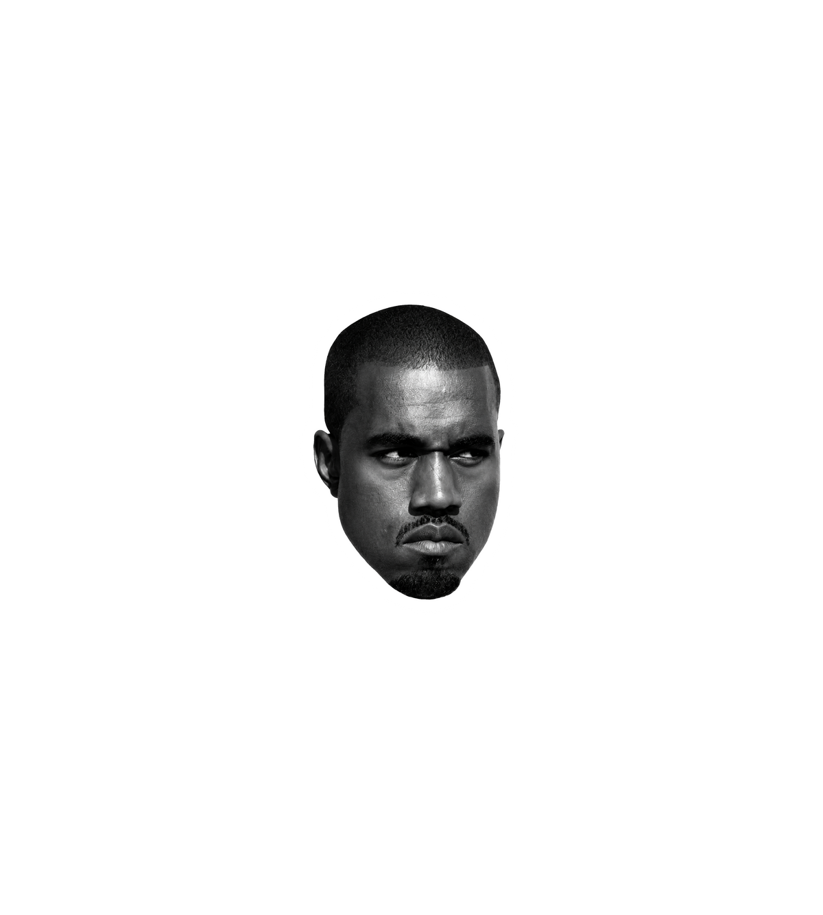 Kanye West Monochrome Face Sticker