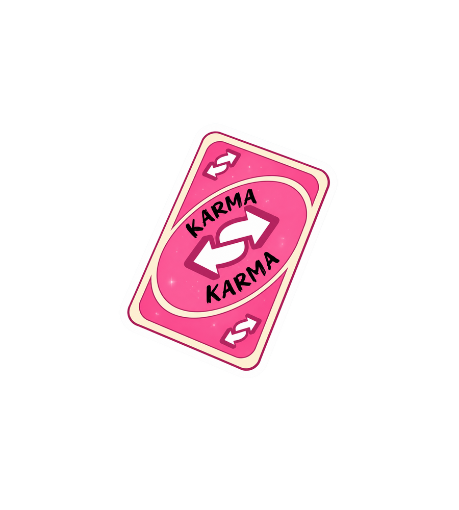 Karma Card Sticker