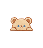 Cute Peekaboo Bear Sticker