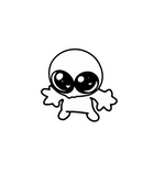 Kawaii Alien Sticker