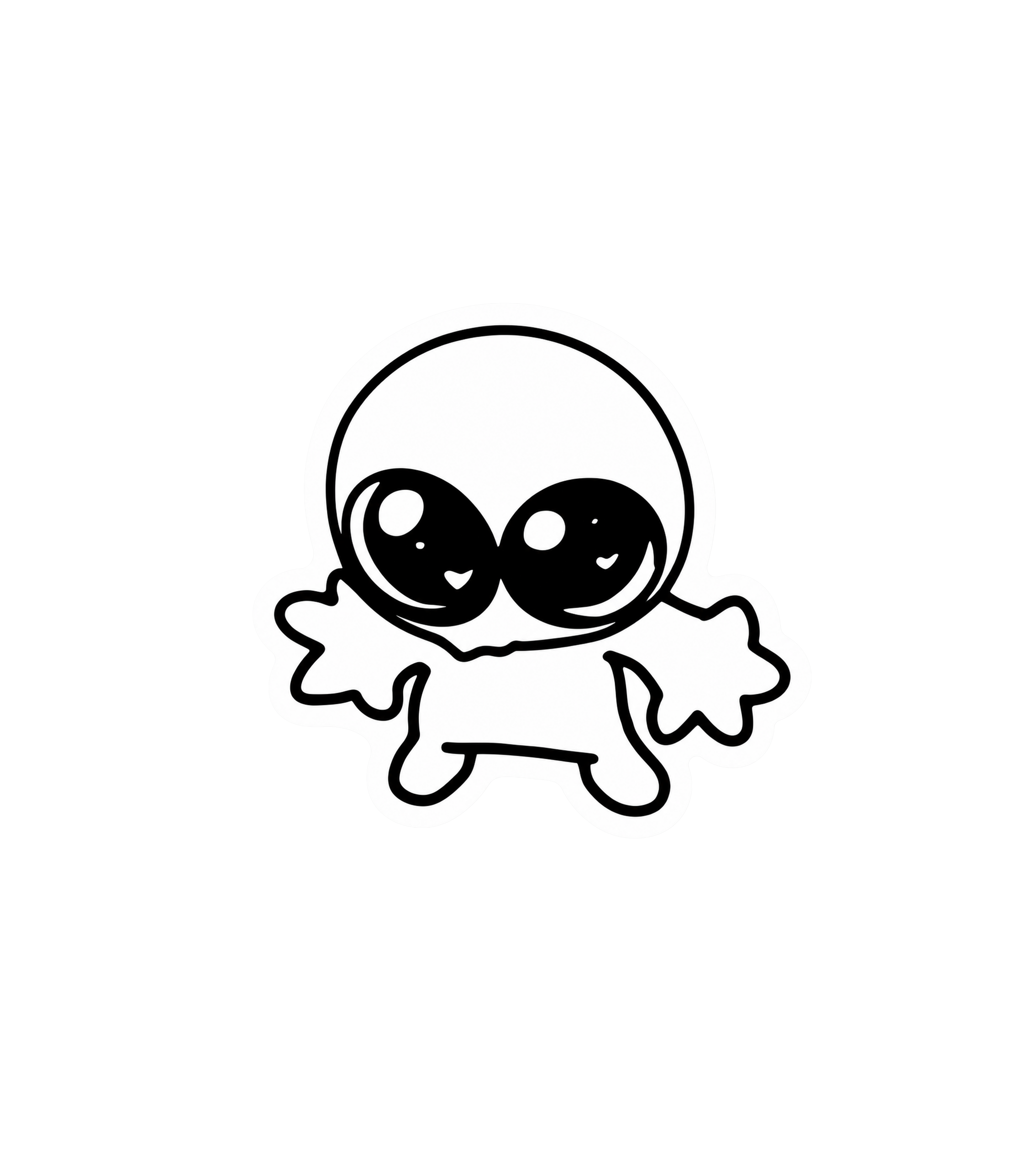 Kawaii Alien Sticker