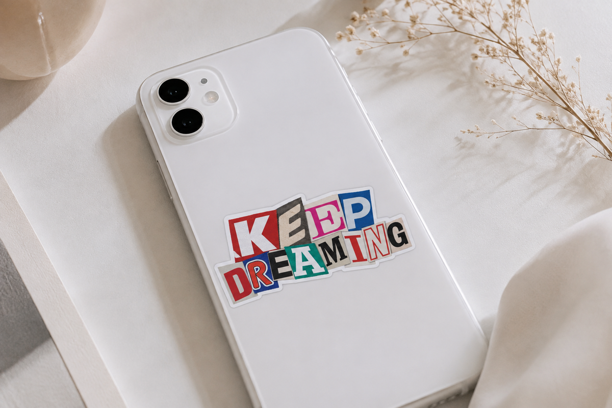 Keep Dreaming Collage Sticker