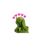 Kermit Love Hearts Sticker