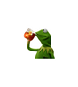 Kermit Sipping Tea Meme Sticker