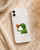 Kermit Sipping Tea Meme Sticker