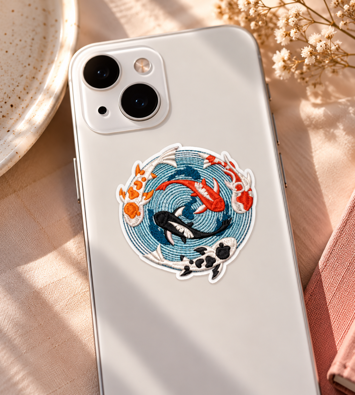 Koi Fish Whirlpool Sticker
