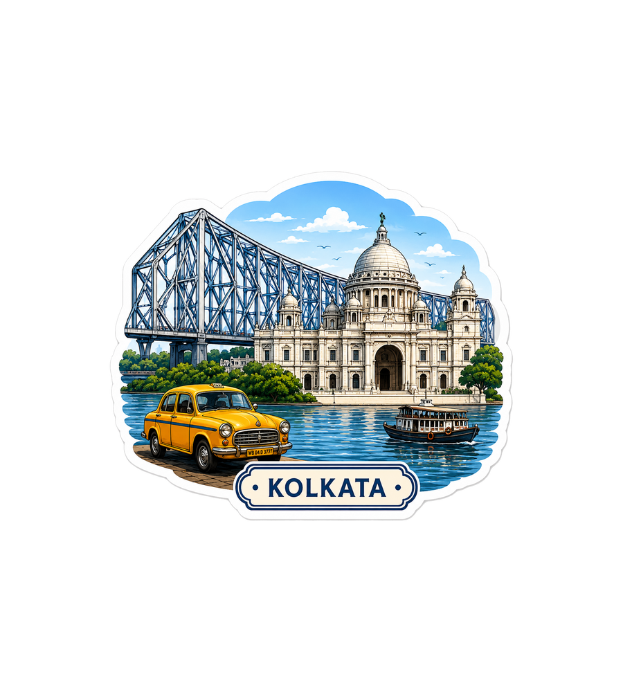 Kolkata Landmarks Sticker