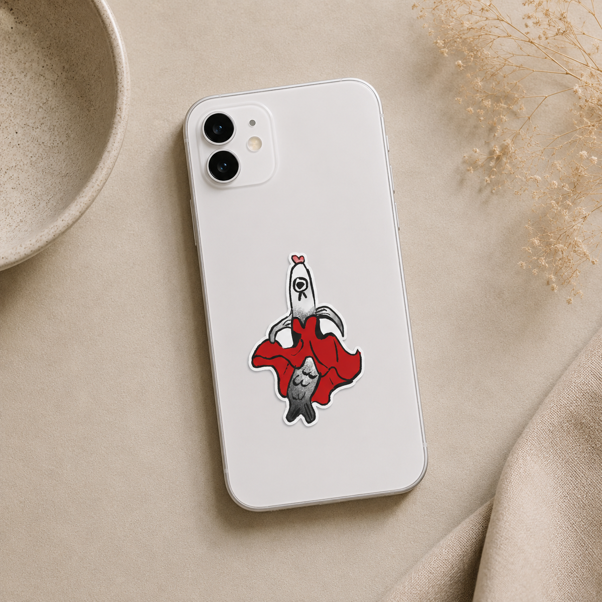 Lady Fish Sticker