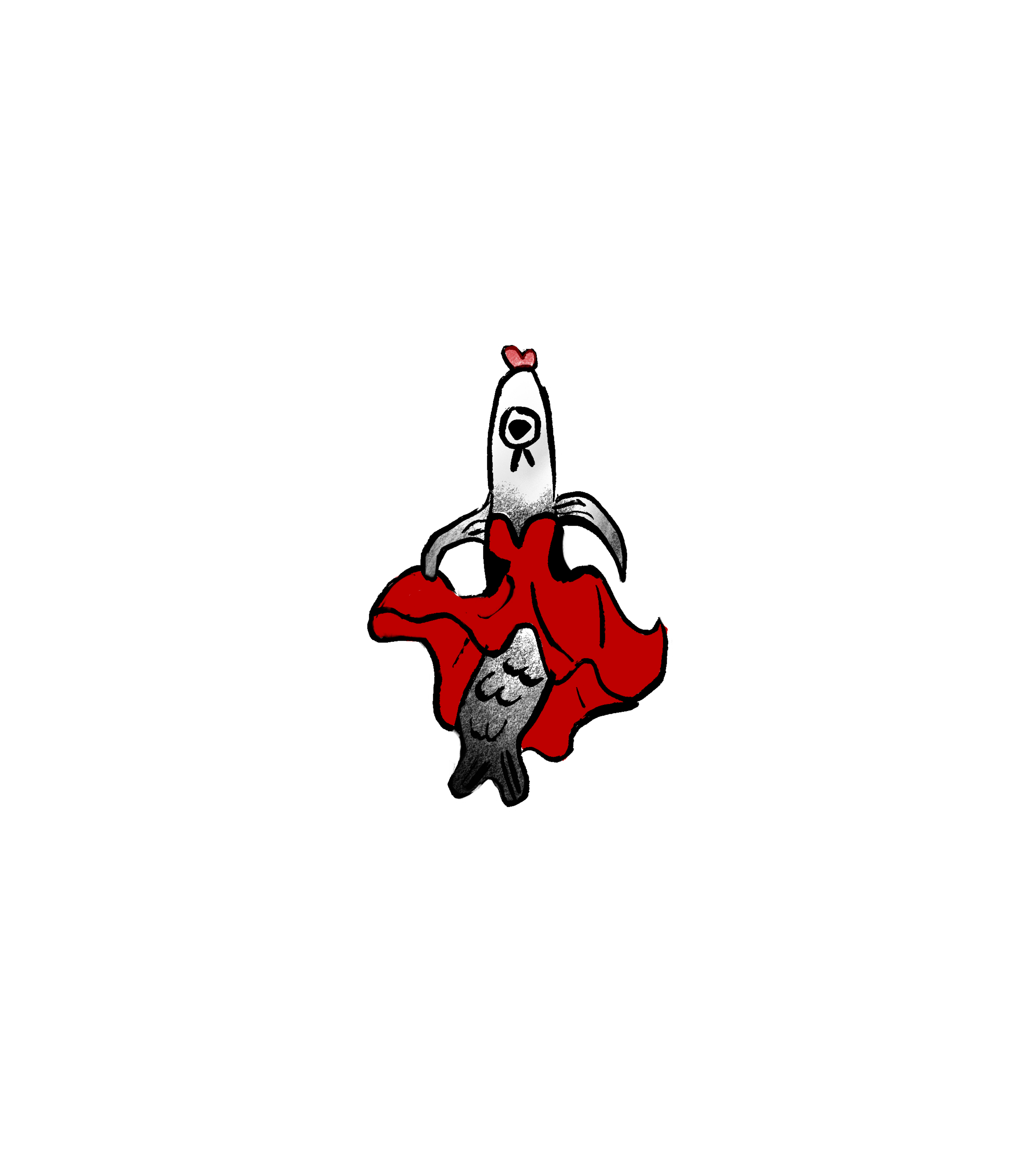 Lady Fish Sticker