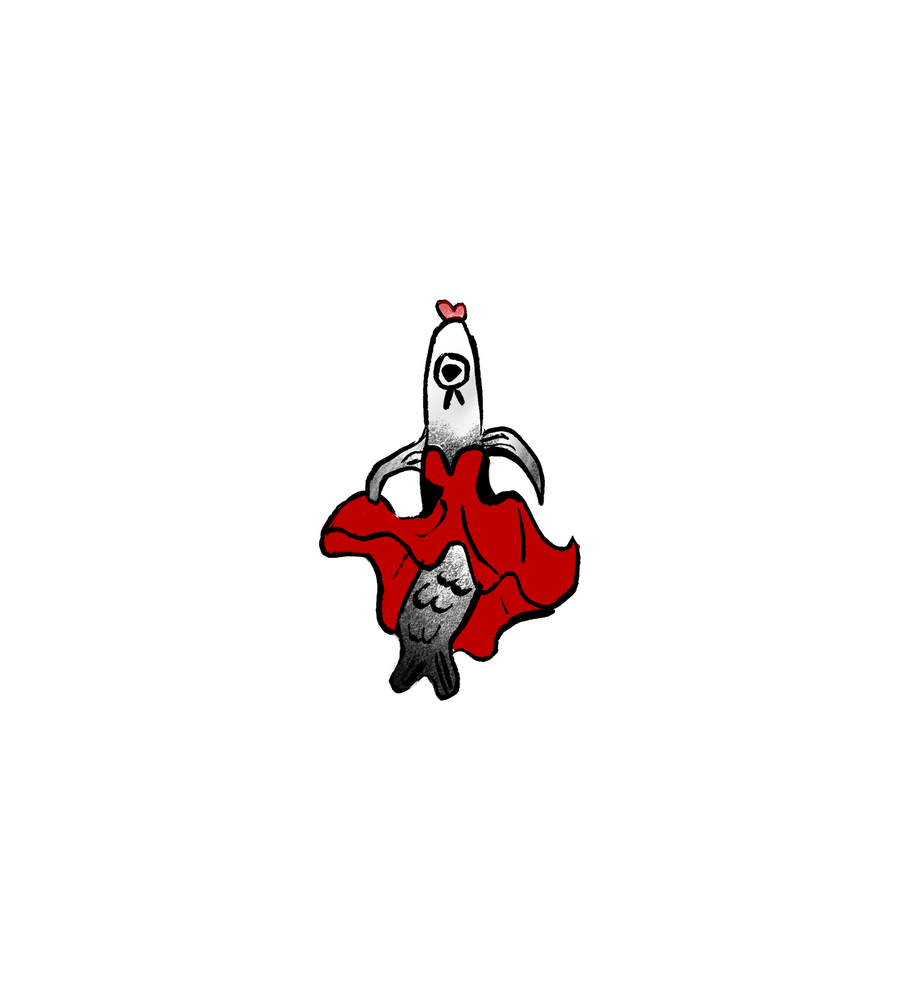 Lady Fish Sticker