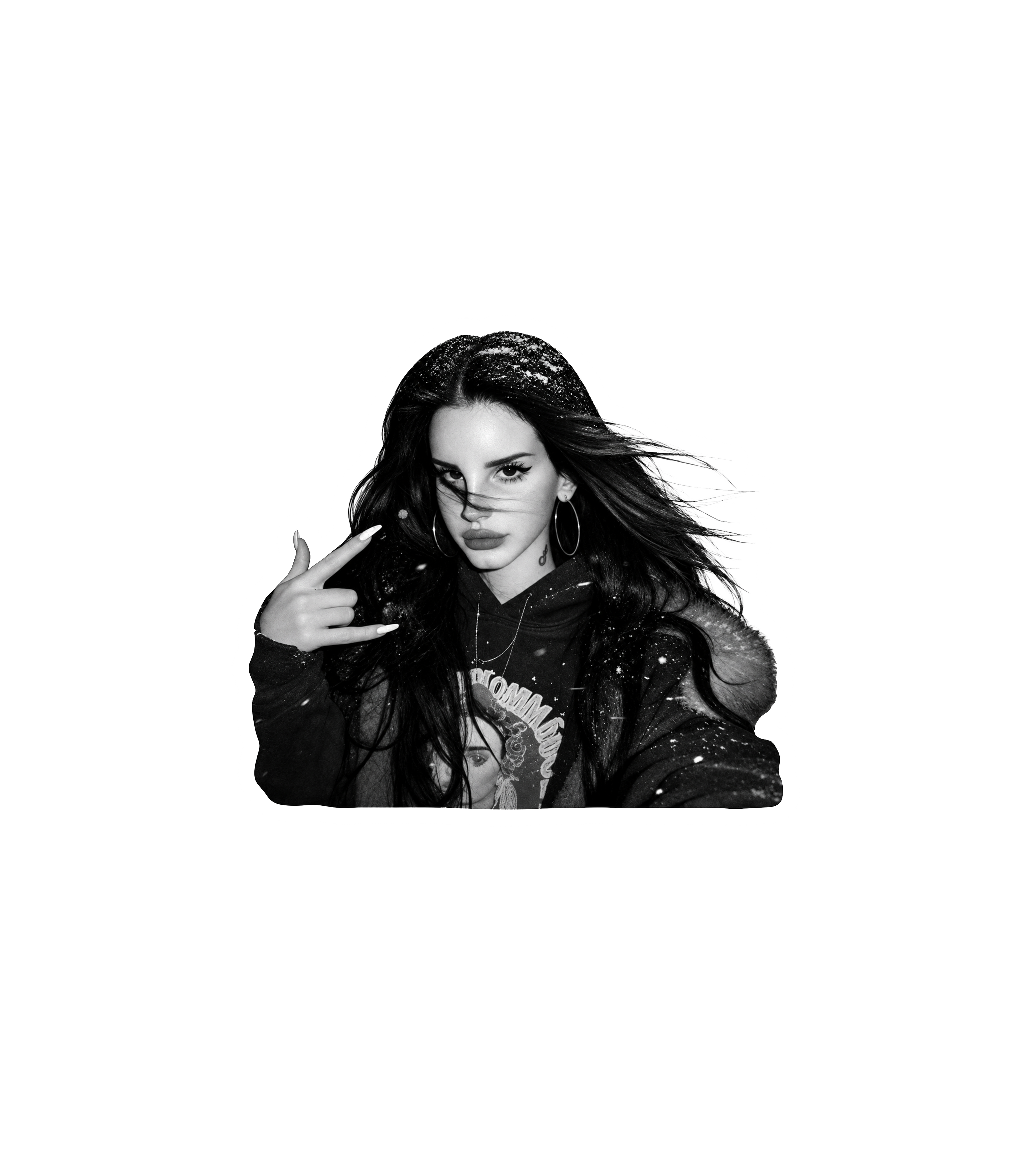 Lana Del Rey Black & White Sticker