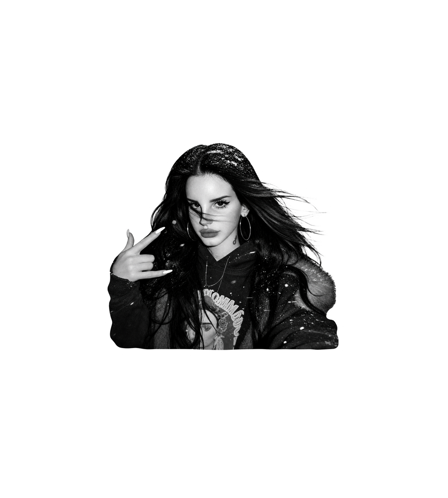 Lana Del Rey Black & White Sticker