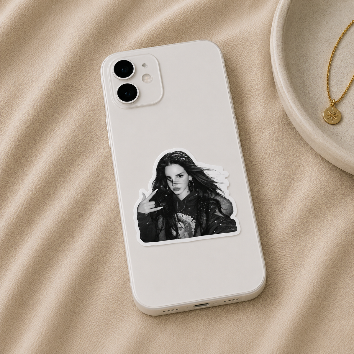 Lana Del Rey Black & White Sticker