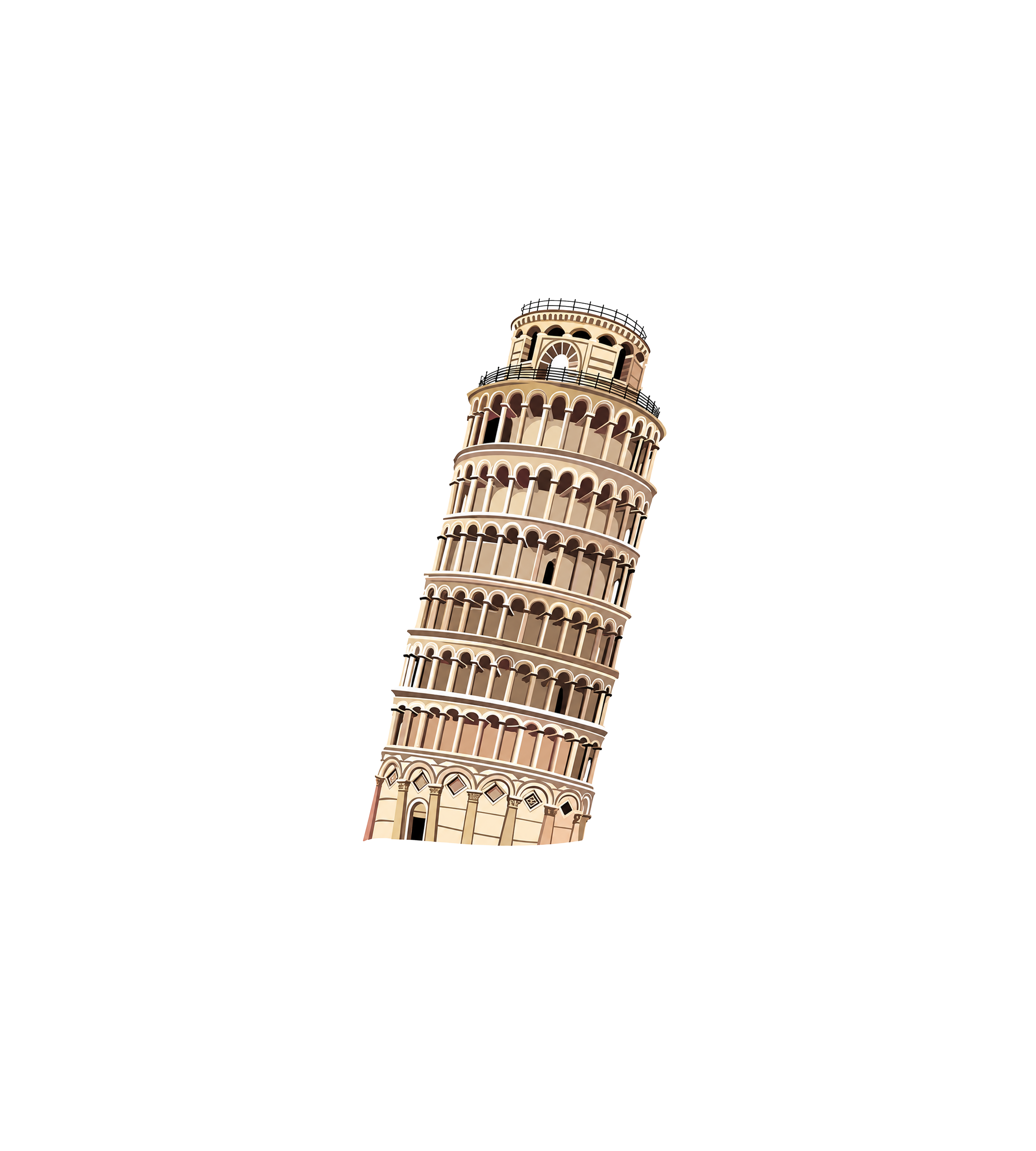 Leaning Tower of Pisa Sticker