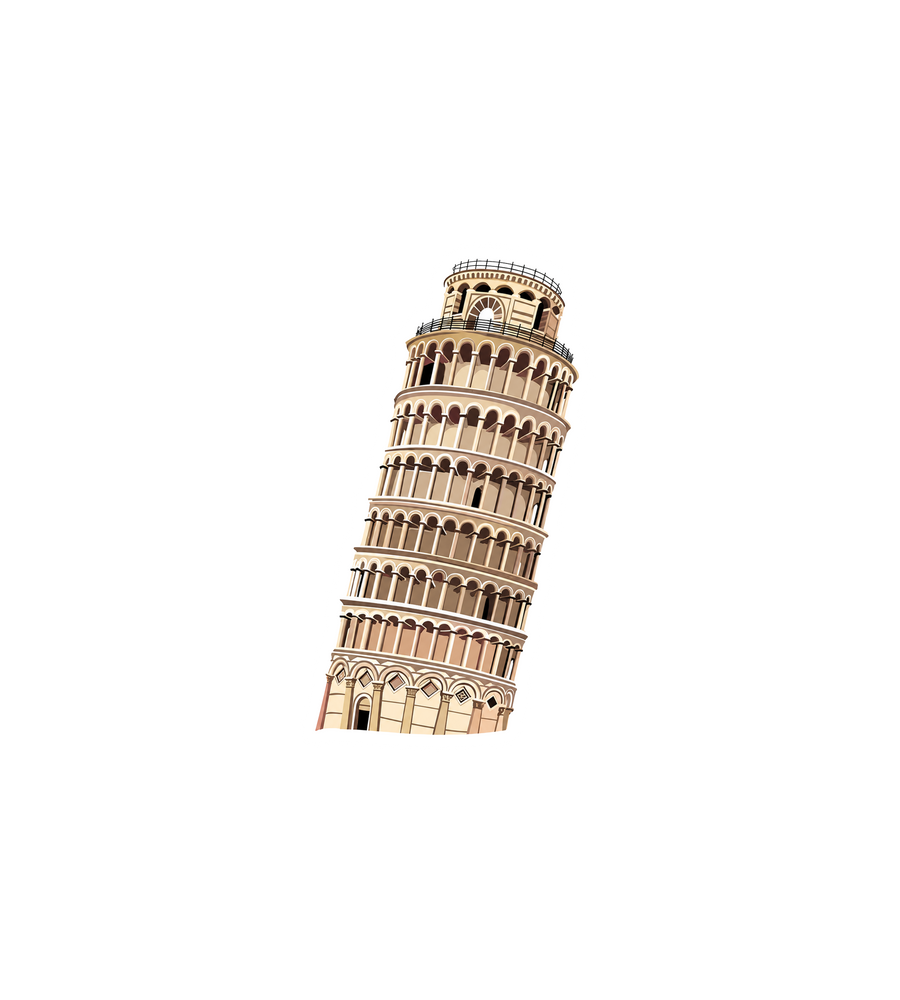 Leaning Tower of Pisa Sticker