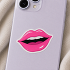 Pink Lips Vinyl Sticker