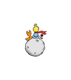 Little Prince & Fox on Asteroid Sticker