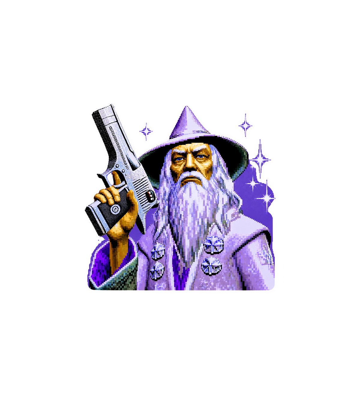 Gandalf Glock Meme Sticker