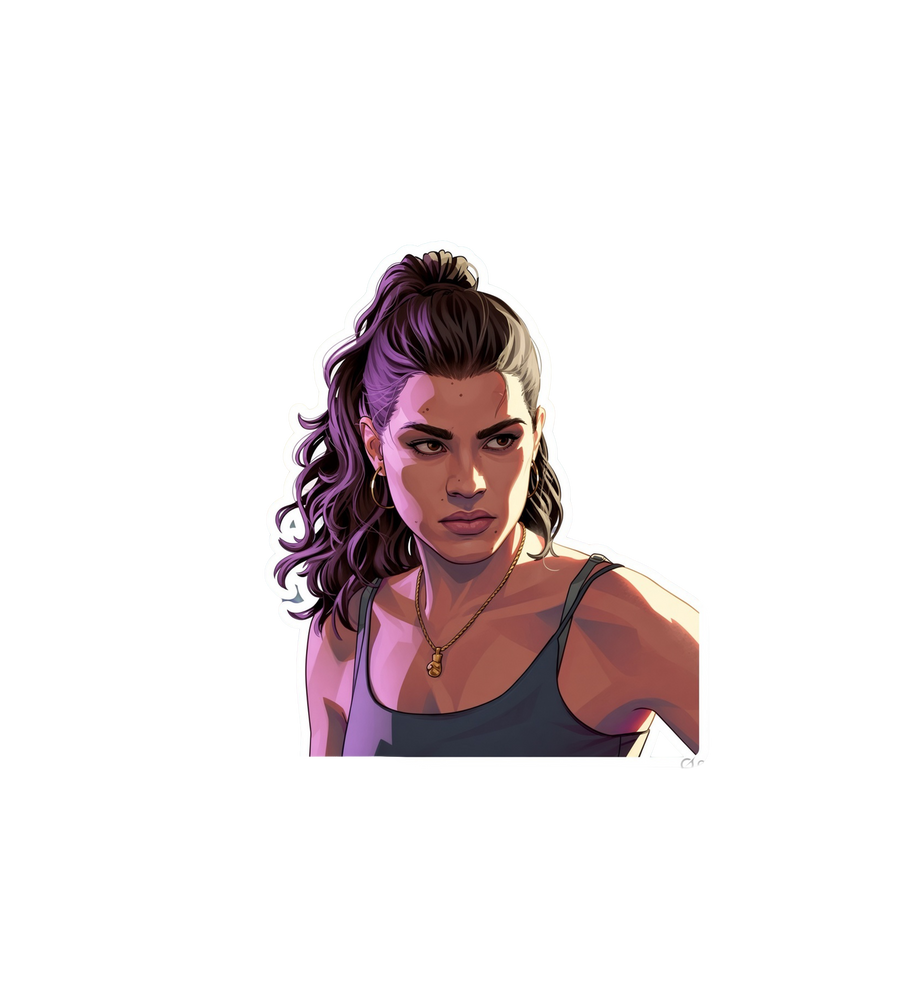 GTA 6 Lucia Sticker – Lucia Caminos Gaming Sticker