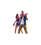 GTA 6 Lucia & Jason Sticker – Game Duo Sticker