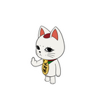 Lucky Cat Middle Finger Sticker