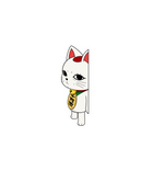Judging Lucky Cat Sticker