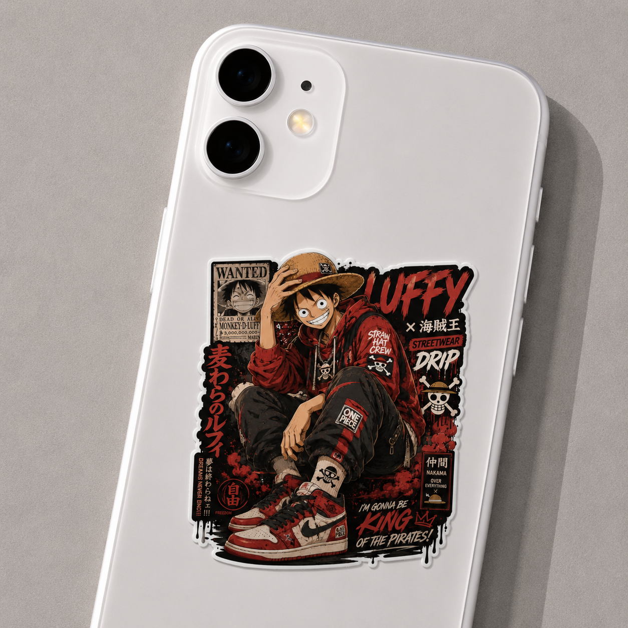 Luffy Streetwear Drip Sticker