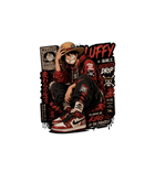 Luffy Streetwear Drip Sticker
