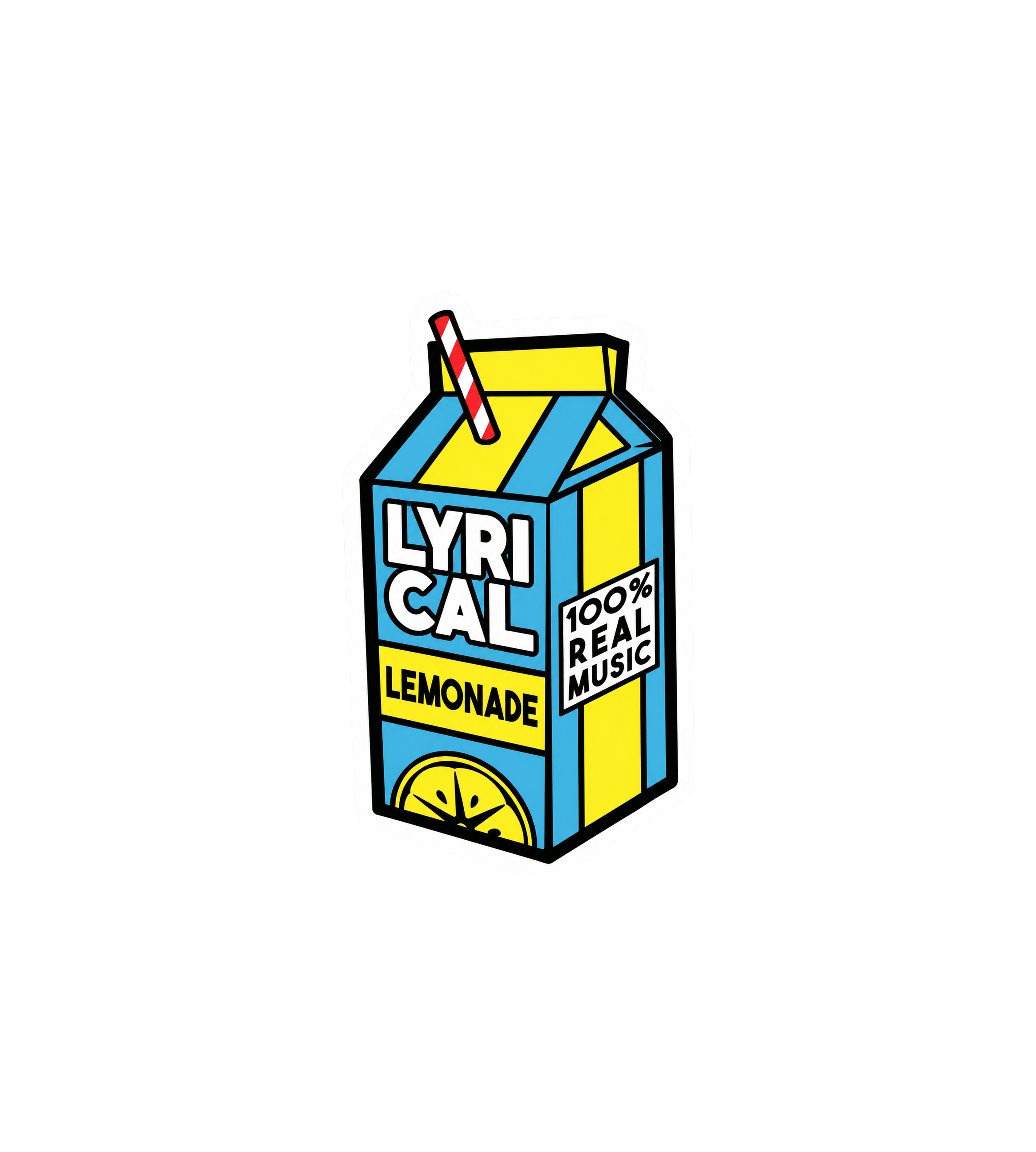 Lyrical Lemonade Carton Sticker