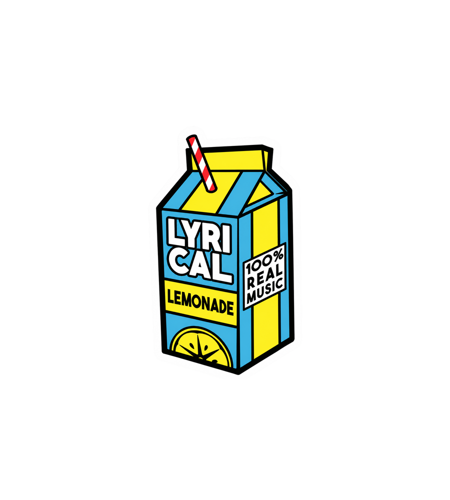 Lyrical Lemonade Carton Sticker
