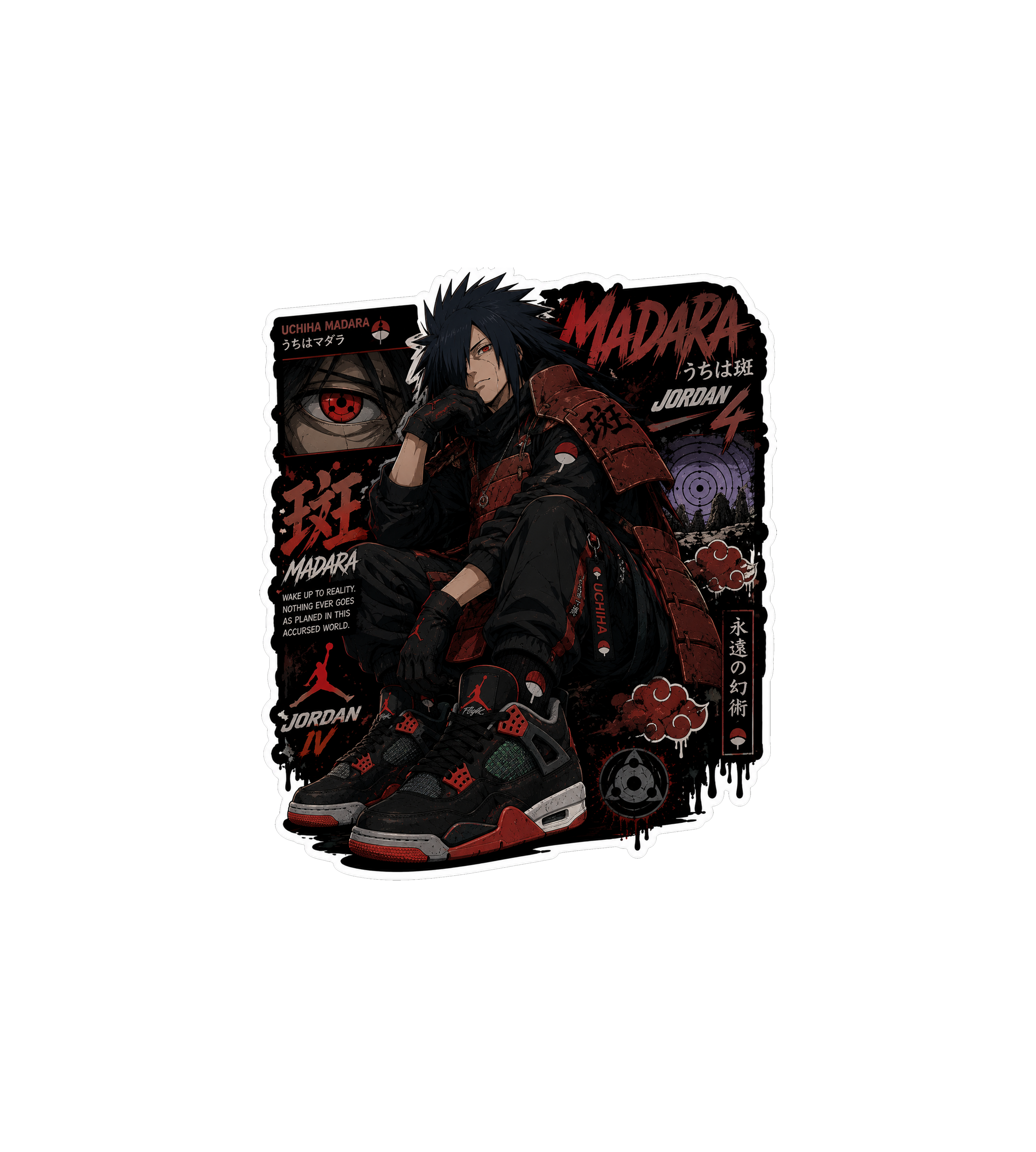 Madara Jordan IV Sticker