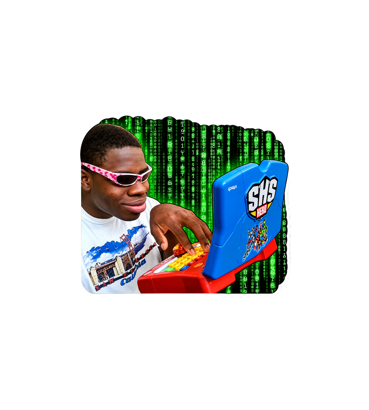 Matrix Toy Laptop Sticker