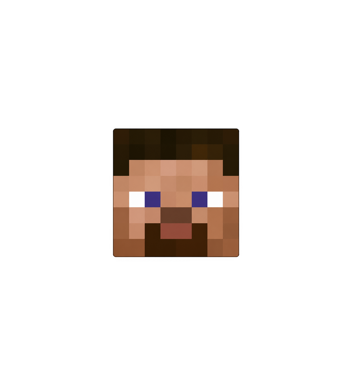 Minecraft Pixel Face Sticker