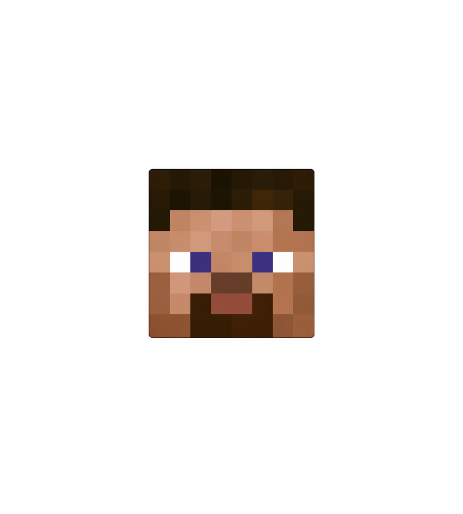 Minecraft Pixel Face Sticker