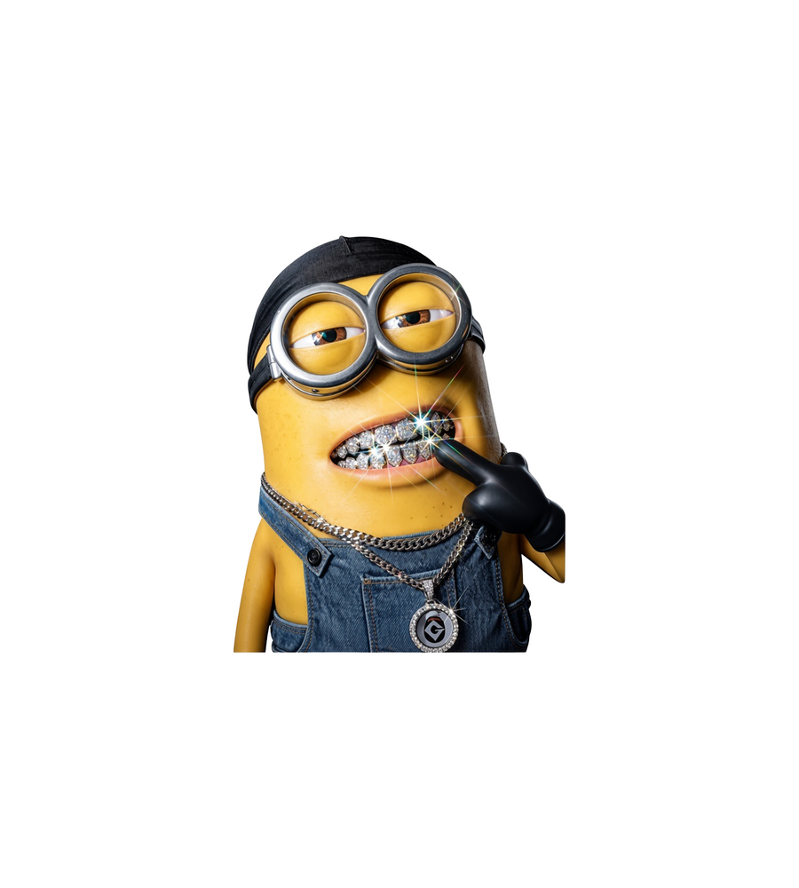 Minion Drip Sticker – Iced Out Minion Streetwear Sticker
