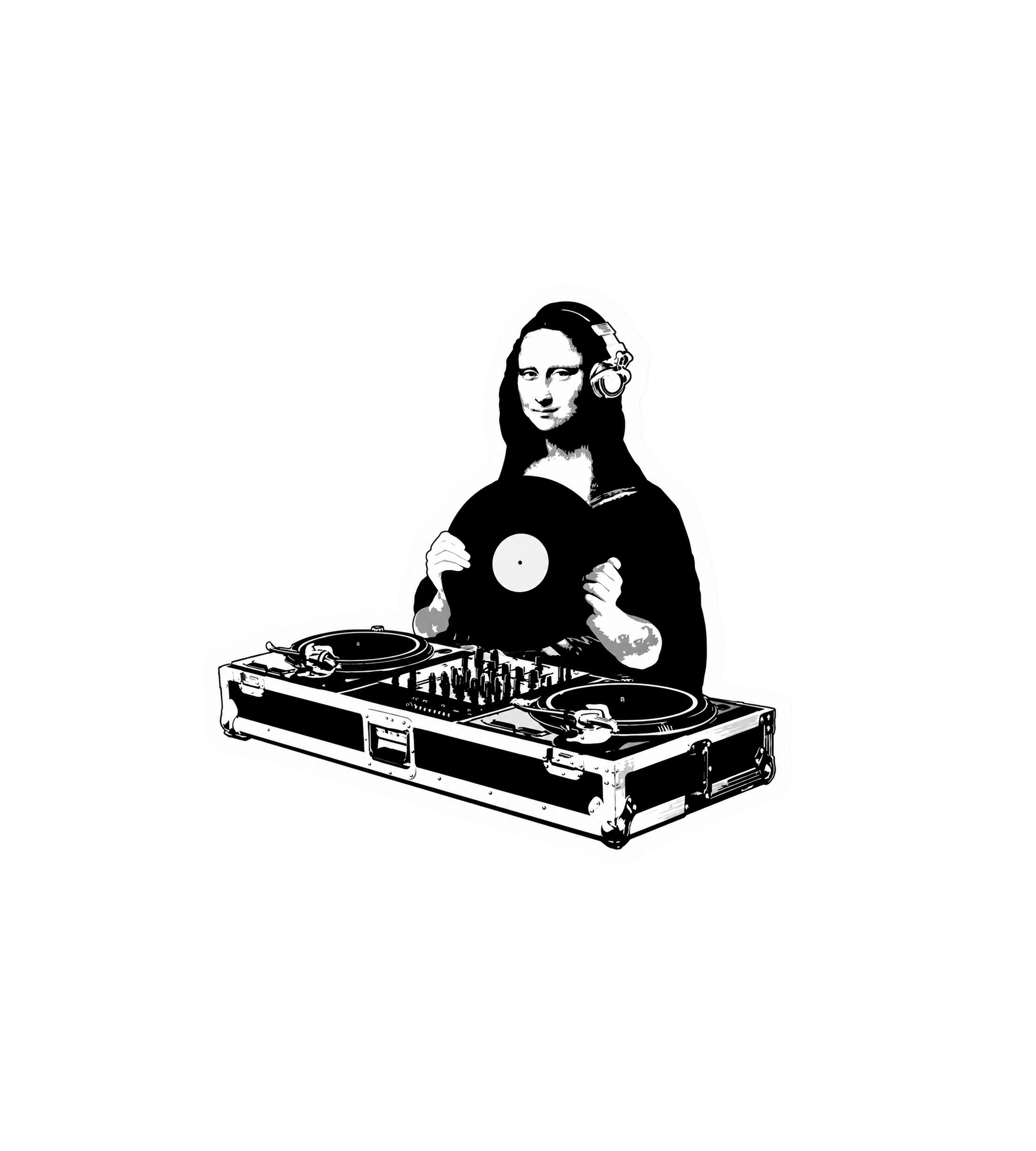 Mona Lisa DJ Sticker
