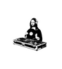 Mona Lisa DJ Sticker