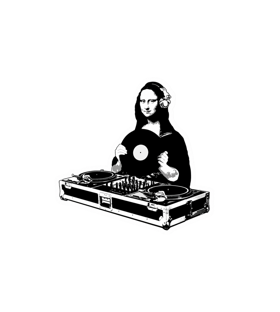Mona Lisa DJ Sticker
