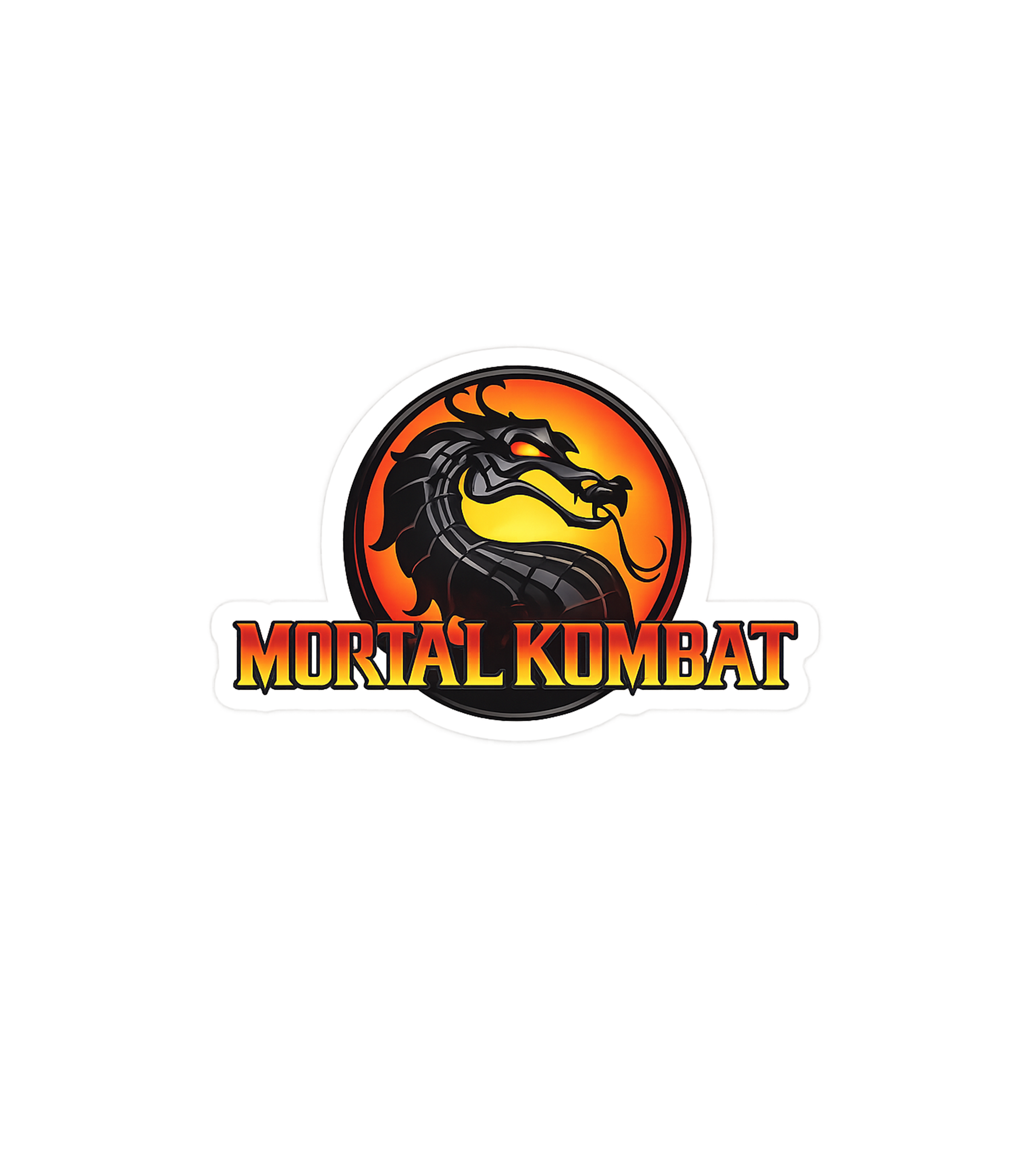Mortal Kombat Dragon Logo Sticker