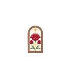 Mosaic Rose Window Sticker