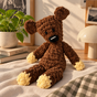 Mr. Bean Teddy – Handmade Crochet Plush